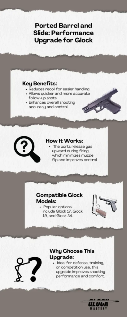 Ported Barrel and Slide Performance Upgrade for Glock